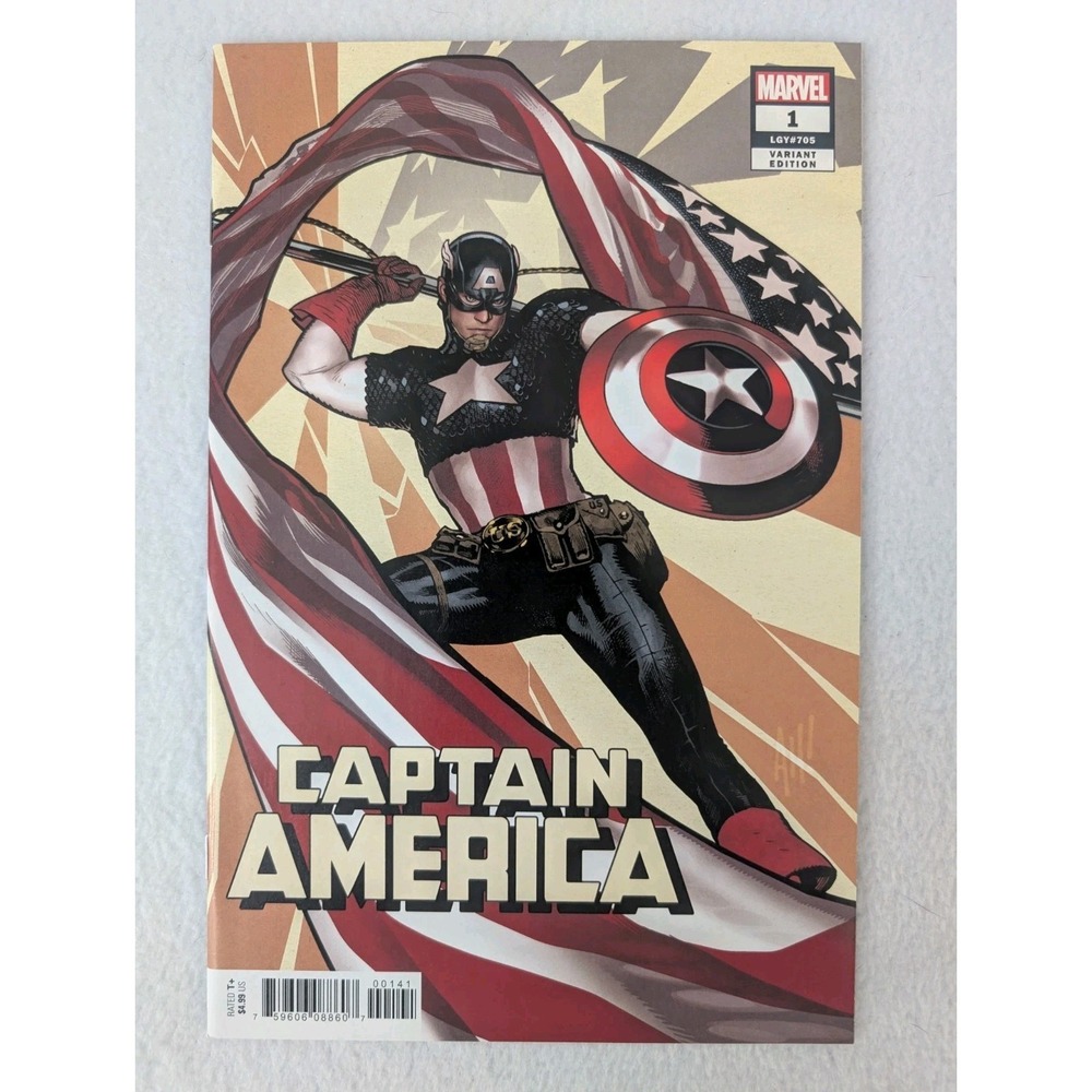 Marvel Captain America #1 Adam‎ Hughes Variant Cover 2018 NM Range